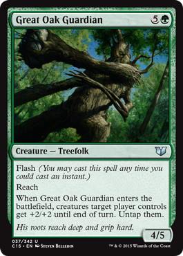 [037]【EN】大樫の守護者/Great Oak Guardian【C15】[U][緑]