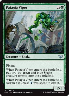 [197]【EN】翼膜のバイパー/Patagia Viper【C15】[U][緑]