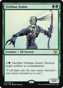 [210]【EN】ヴィリジアンの盲信者/Viridian Zealot【C15】[R][緑]