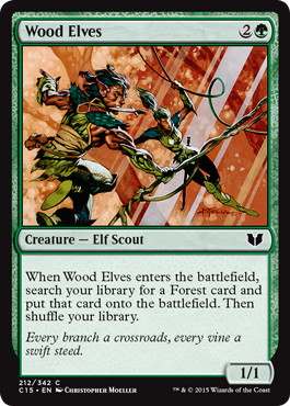 [212]【EN】ウッド・エルフ/Wood Elves【C15】[C][緑]