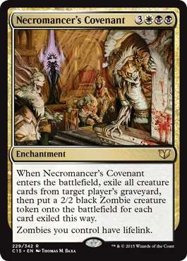 [229]【EN】屍術士の誓約/Necromancer's Covenant【C15】[R][多色]