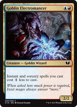 [220]【EN】ゴブリンの電術師/Goblin Electromancer【C15】[C][多色]