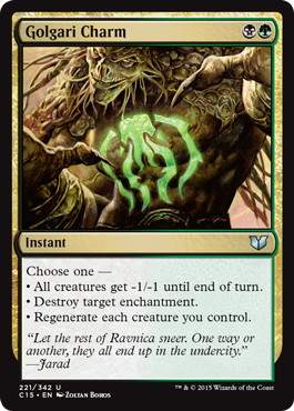 [221]【EN】ゴルガリの魔除け/Golgari Charm【C15】[U][多色]