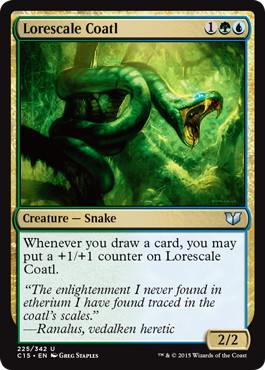 [225]【EN】知識鱗のコアトル/Lorescale Coatl【C15】[U][多色]