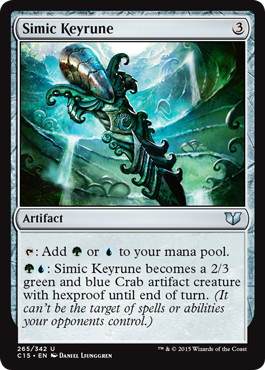 [265]【EN】シミックの魔鍵/Simic Keyrune【C15】[U][茶]