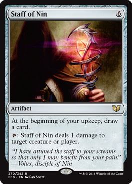[270]【EN】ニンの杖/Staff of Nin【C15】[R][茶]