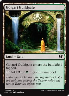 [286]【EN】ゴルガリのギルド門/Golgari Guildgate【C15】[C][土地]