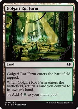 [287]【EN】ゴルガリの腐敗農場/Golgari Rot Farm【C15】[C][土地]