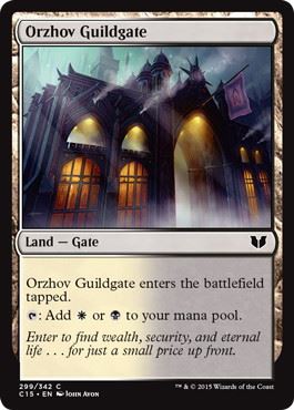 [299]【EN】オルゾフのギルド門/Orzhov Guildgate【C15】[C][土地]