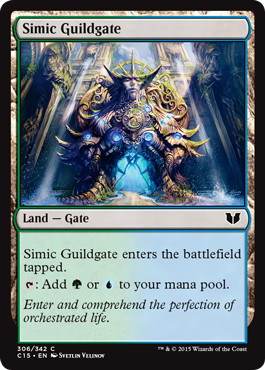 [306]【EN】シミックのギルド門/Simic Guildgate【C15】[C][土地]