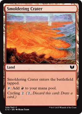 [308]【EN】薄煙の火口/Smoldering Crater【C15】[C][土地]