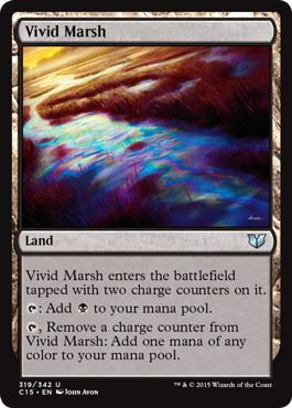 [319]【EN】鮮烈な湿地/Vivid Marsh【C15】[U][土地]