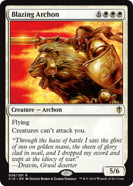 [058]【EN】魅力的な執政官/Blazing Archon【C16】[R][白]