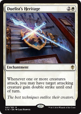 [001]【EN】決闘者の遺産/Duelist's Heritage【C16】[R][白]