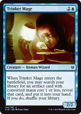 [102]【EN】粗石の魔道士/Trinket Mage【C16】[C][青]