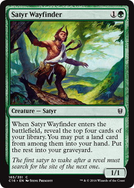[165]【EN】サテュロスの道探し/Satyr Wayfinder【C16】[C][緑]
