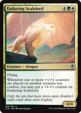 [196]【EN】忍耐の鱗王/Enduring Scalelord【C16】[U][多色]
