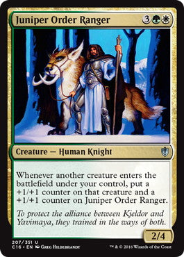 [207]【EN】柏槙教団のレインジャー/Juniper Order Ranger【C16】[U][多色]