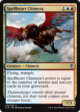 [222]【EN】魔心のキマイラ/Spellheart Chimera【C16】[U][多色]