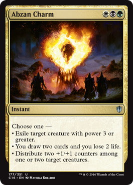 [177]【EN】アブザンの魔除け/Abzan Charm【C16】[U][多色]