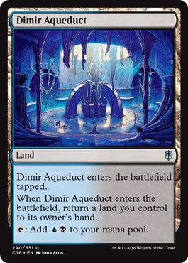 [290]【EN】ディミーアの水路/Dimir Aqueduct【C16】[U][土地]