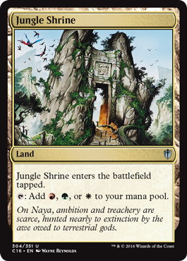 [304]【EN】ジャングルの祭殿/Jungle Shrine【C16】[U][土地]