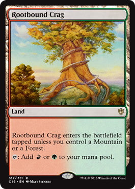 [317]【EN】根縛りの岩山/Rootbound Crag【C16】[R][土地]