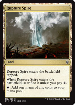 [319]【EN】断ち割る尖塔/Rupture Spire【C16】[C][土地]