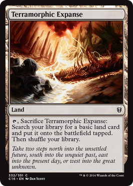 [332]【EN】広漠なる変幻地/Terramorphic Expanse【C16】[C][土地]