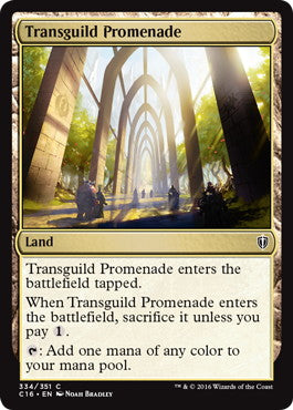 [334]【EN】ギルド渡りの遊歩道/Transguild Promenade【C16】[C][土地]