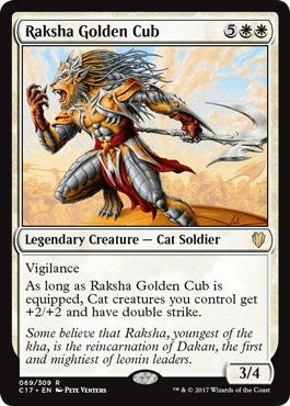 [069]【EN】黄金の若人ラクシャ/Raksha Golden Cub【C17】[R][白]