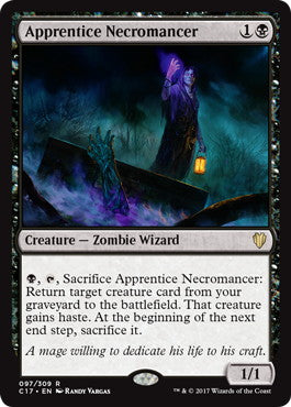 [097]【EN】ネクロマンサーの弟子/Apprentice Necromancer【C17】[R][黒]