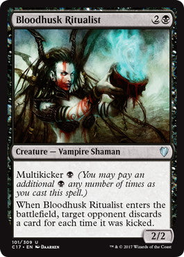 [101]【EN】血鞘の儀式者/Bloodhusk Ritualist【C17】[U][黒]