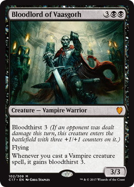[102]【EN】ヴァーズゴスの血王/Bloodlord of Vaasgoth【C17】[M][黒]