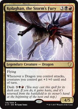 [176]【EN】嵐の憤怒、コラガン/Kolaghan, the Storm's Fury【C17】[R][多色]