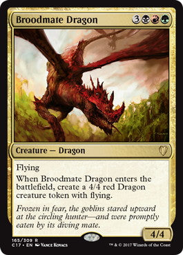 [165]【EN】若き群れのドラゴン/Broodmate Dragon【C17】[R][多色]