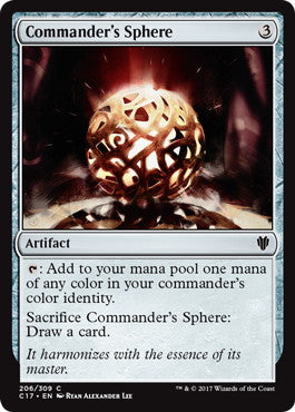 [206]【EN】統率者の宝球/Commander's Sphere【C17】[C][茶]