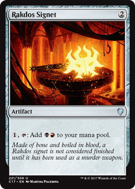[221]【EN】ラクドスの印鑑/Rakdos Signet【C17】[U][茶]