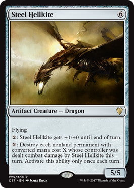 [225]【EN】鋼のヘルカイト/Steel Hellkite【C17】[R][茶]