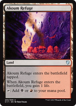 [233]【EN】アクームの隠れ家/Akoum Refuge【C17】[U][土地]
