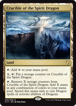 [243]【EN】精霊龍のるつぼ/Crucible of the Spirit Dragon【C17】[R][土地]