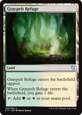 [253]【EN】灰色革の隠れ家/Graypelt Refuge【C17】[U][土地]