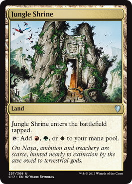 [257]【EN】ジャングルの祭殿/Jungle Shrine【C17】[U][土地]