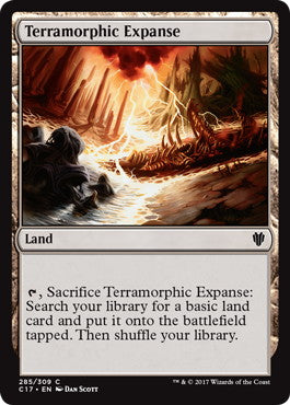 [285]【EN】広漠なる変幻地/Terramorphic Expanse【C17】[C][土地]