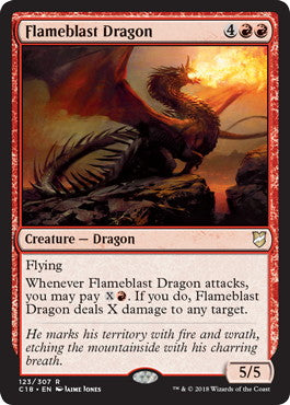 [123]【EN】炎破のドラゴン/Flameblast Dragon【C18】[R][赤]