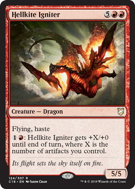 [124]【EN】ヘルカイトの点火者/Hellkite Igniter【C18】[R][赤]
