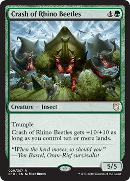 [029]【EN】サイ甲虫の暴走/Crash of Rhino Beetles【C18】[R][緑]