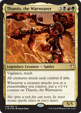 [046]【EN】【FOIL】戦争織り、タンティス/Thantis, the Warweaver【C18】[M][多色]