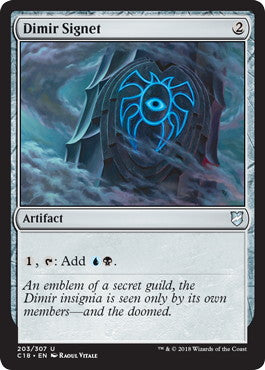 [203]【EN】ディミーアの印鑑/Dimir Signet【C18】[U][茶]