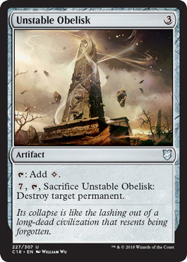 [227]【EN】不安定なオベリスク/Unstable Obelisk【C18】[U][茶]